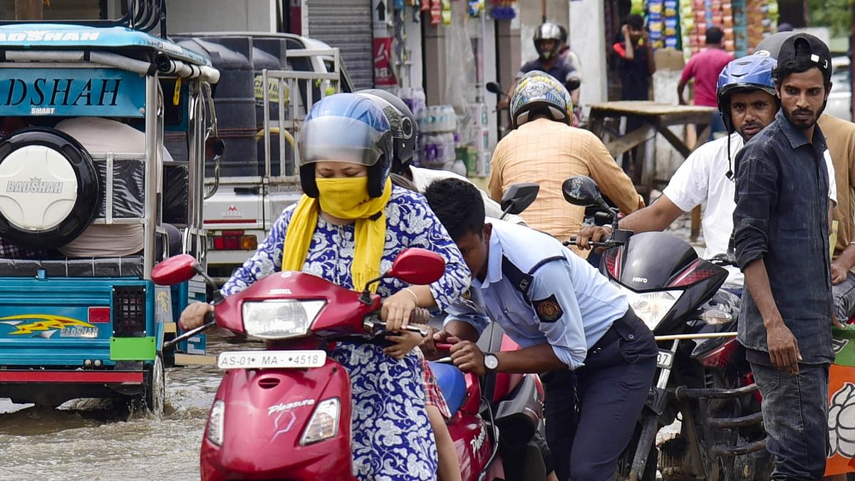 Accumulation of water was reported from almost all peripheral roads in the city, with people stranded in their vehicles for hours amid heavy traffic.