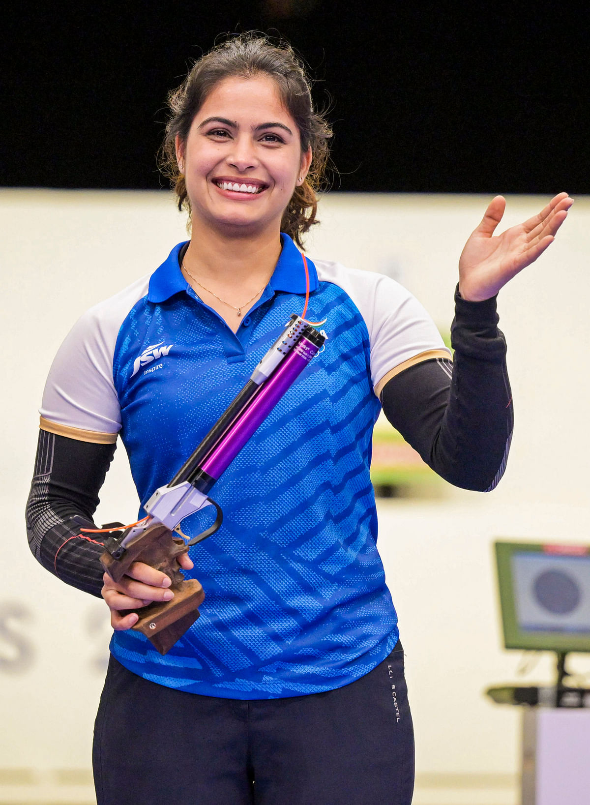 Manu Bhaker who finished third in the 10m Air Pistol Women