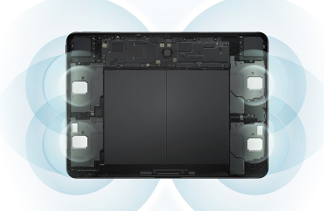 6-speaker Omnibearing sound system of the OnePlus Pad 2.