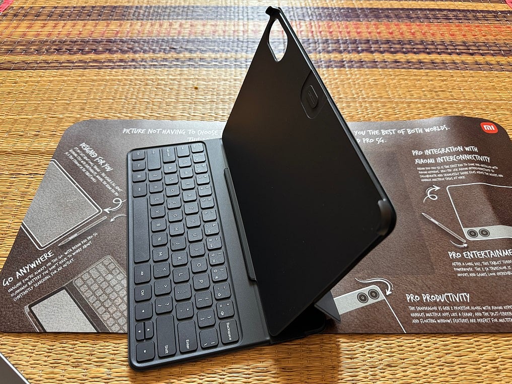 Smart keyboard cover accessory for Redmi Pad Pro 5G.