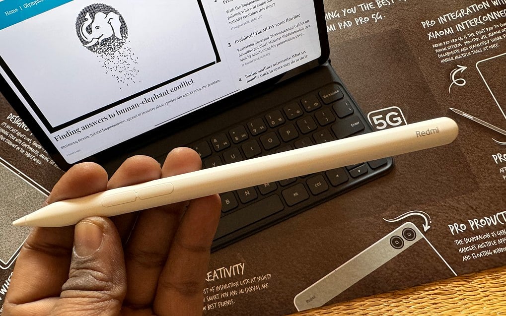 The Redmi Pad Pro 5G supports the Redmi Smart Pen.