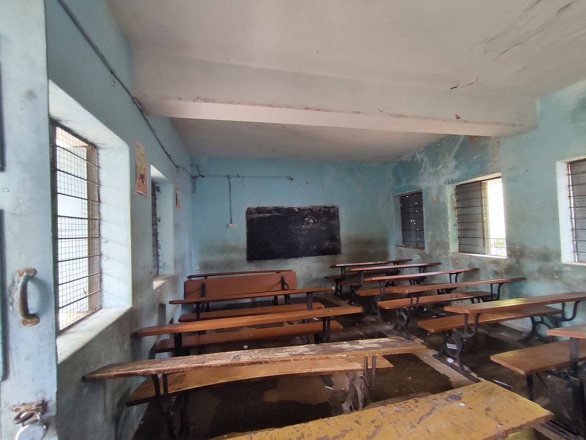 A school in Badavanahalli prior to renovation. 