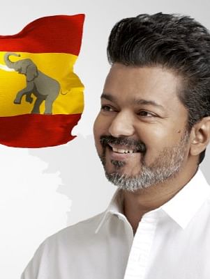 Thalapathy' Vijay unveils TVK Party flag at Chennai HQ amid roaring support