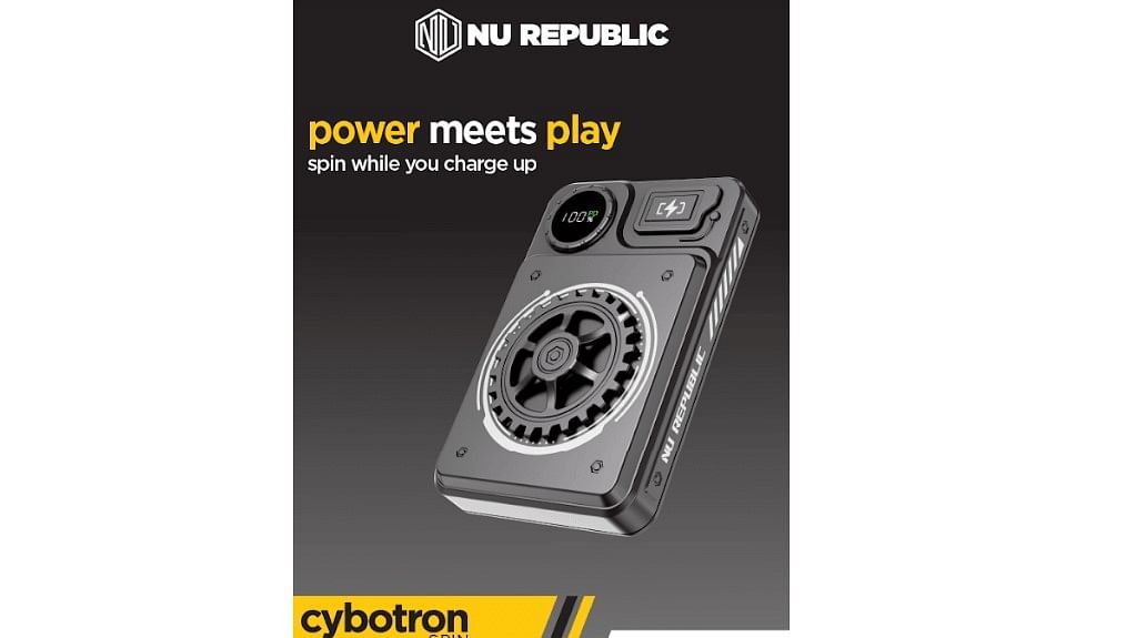 Nu Republic(R) Cybotron Spin 10000 mAh Powerbank.