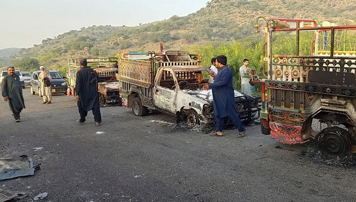 Nearly 50 killed as militants ambush vehicles in Pakistan's Khyber Pakhtunkhwa