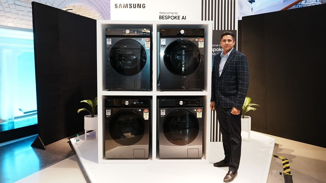 Saurav Katyal, Senior Director, Home Appliances Marketing, Samsung India at the launch event, Samsung Opera House, Bengaluru, on August 27, 2024.