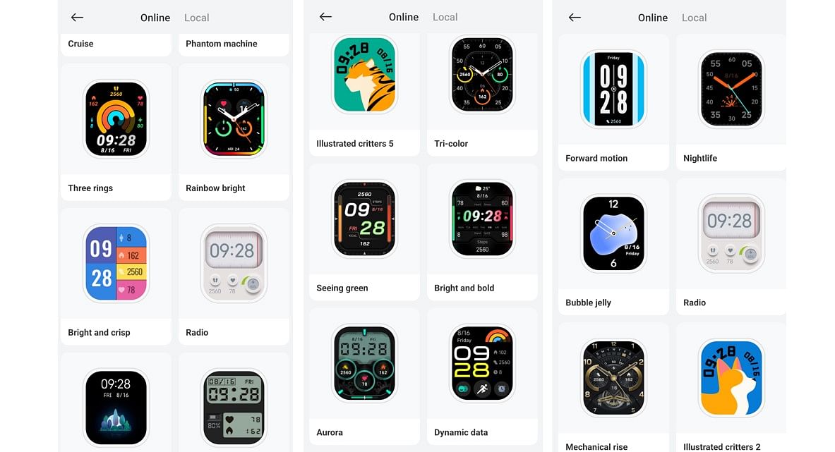 Redmi Watch 5 Active supports more than 200 watch faces.