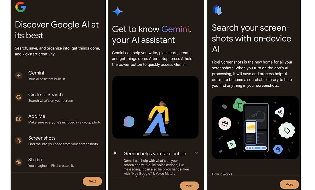 Gemini AI features of the Pixel 9 series.