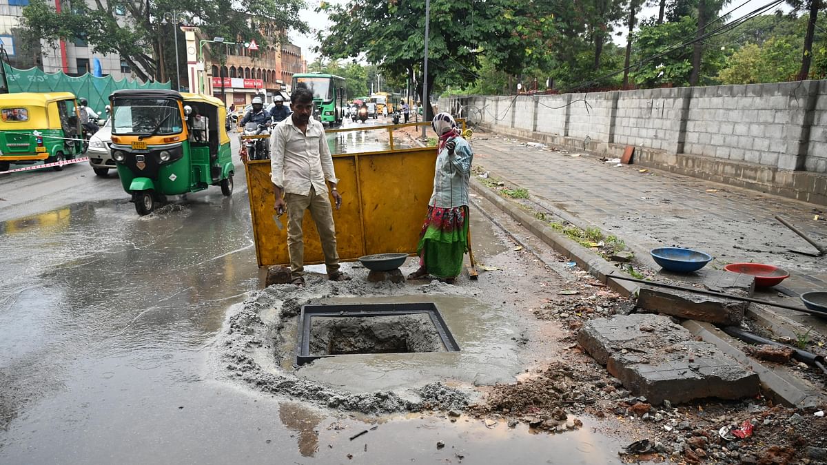 Jayamahal Road’s sorry saga: Potholes bloom, repair works loom, commuters in gloom  