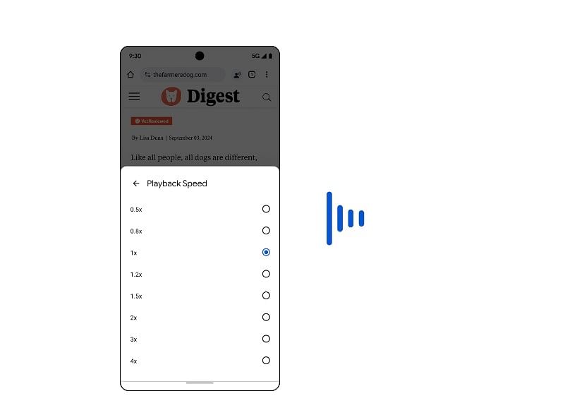 Chrome now offers new Hear text option on webpages. It will read aloud the words and users can also personalise the speed and type of the voice.