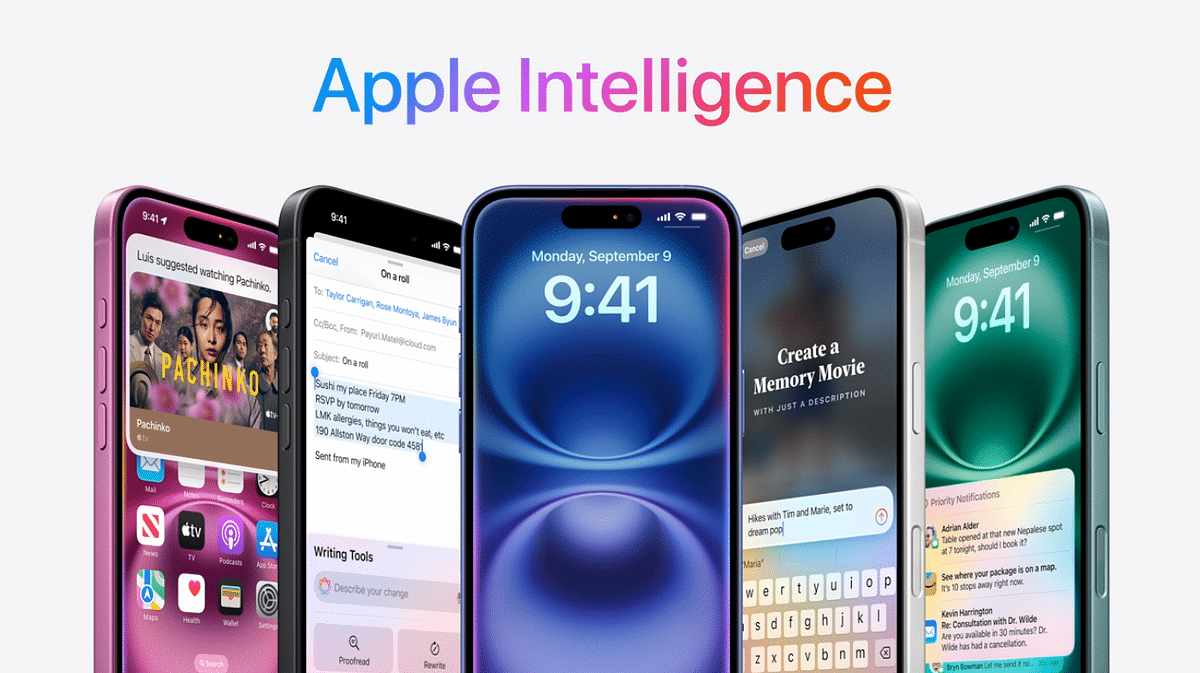 Apple Intelligence will be released with an update later this year.