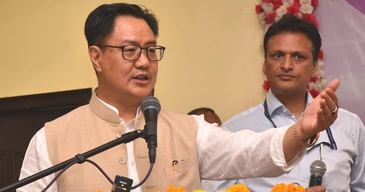 Mere painting of marks does not mean China encroached our land: Kiren Rijiju