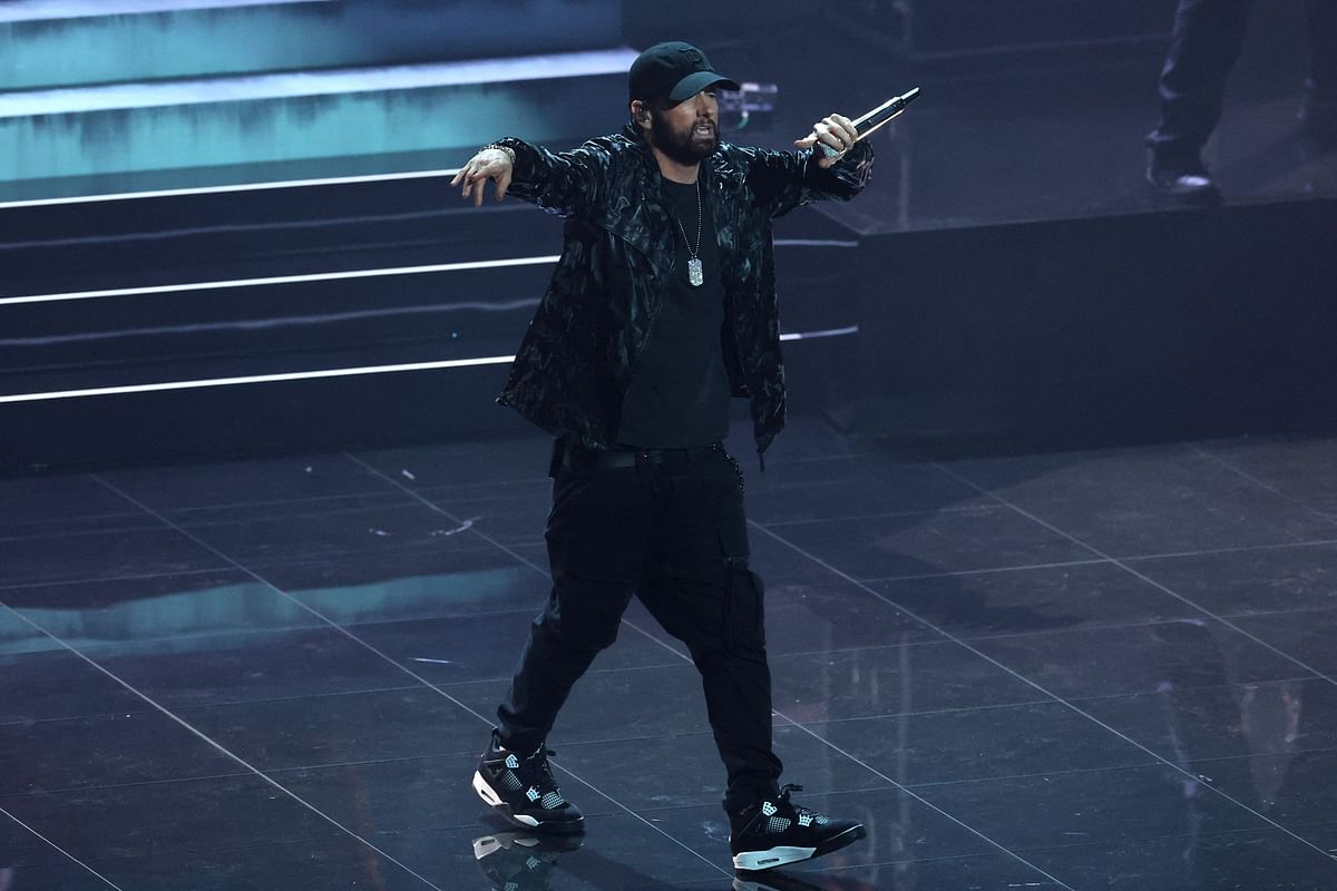 Eminem performs during the 2024 MTV Video Music Awards in Elmont, New York, US