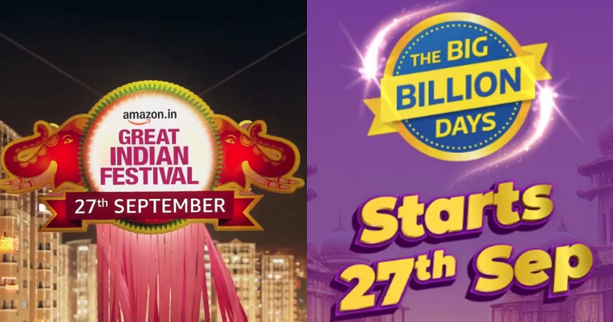 Flipkart s Big Billion Days Amazon s Great Indian Festival To Flipkart s big billion days amazon s great indian festival to