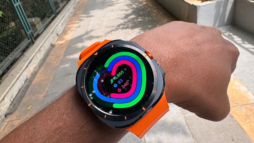 Activity rings on the Galaxy Watch Ultra.