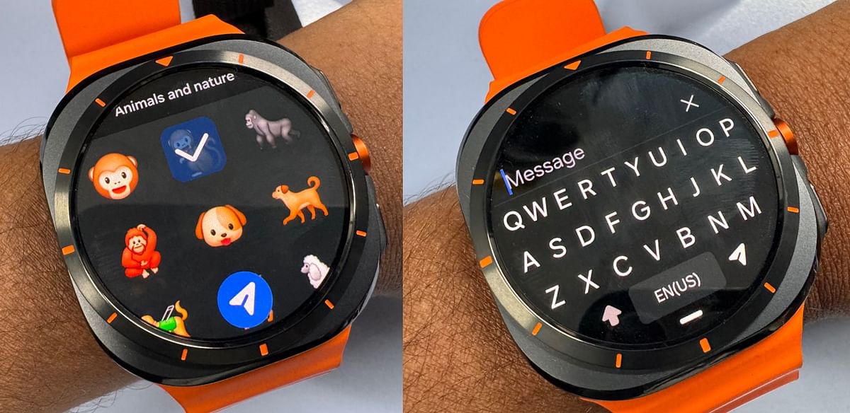 Users can send texts and even reply to the messages right from the Galaxy Watch Ultra.