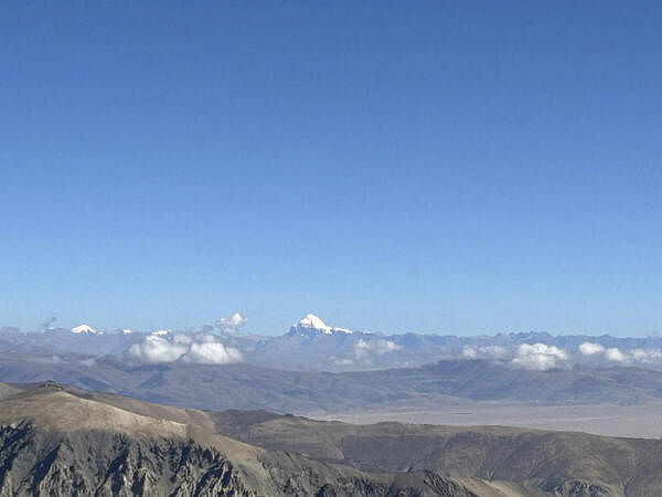 A view of the Mount Kailash from Old Lipulekh, Uttarakhand.