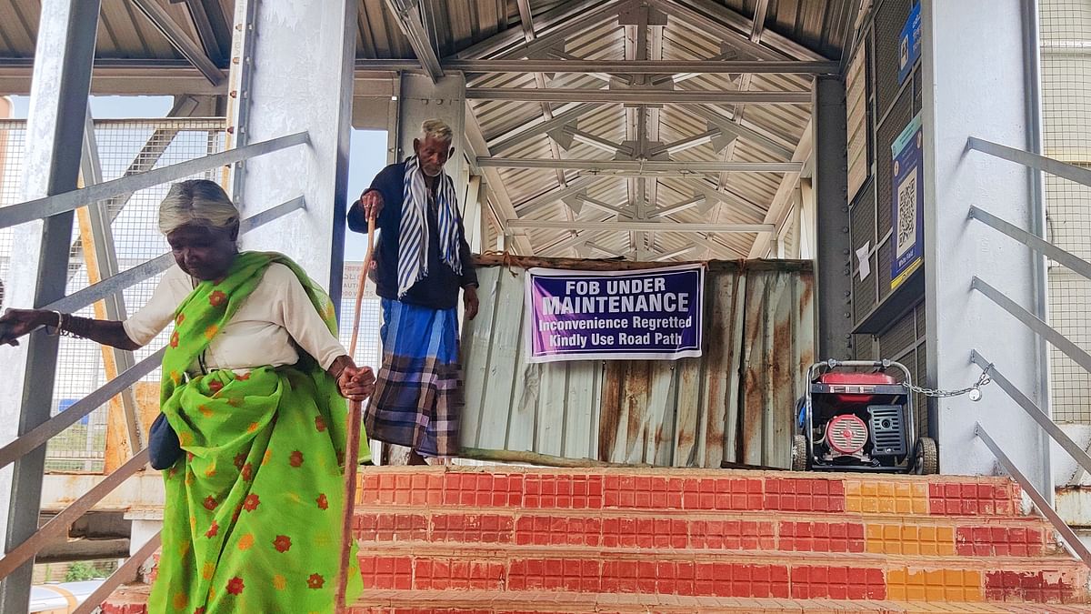 Foot overbridge closure at Bengaluru's Whitefield railway station snaps vital access point