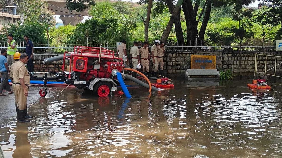 Teams from the city civic body Bruhat Bengaluru Mahanagara Palike (BBMP) are actively working to restore normalcy by baling out water from spots that are inundated, and by clearing trees that were uprooted.