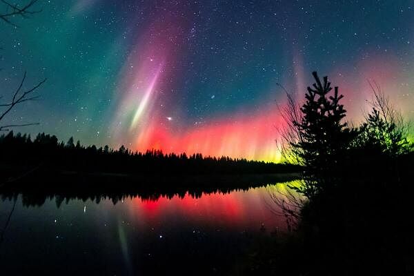 A view of northern lights over the skies of Sodankyla, Lapland, Finland Courtesy of All About Lapland/Alexander Kuznetsov/Handout via REUTERS THIS IMAGE HAS BEEN SUPPLIED BY A THIRD PARTY. MANDATORY CREDIT. TPX IMAGES OF THE DAY