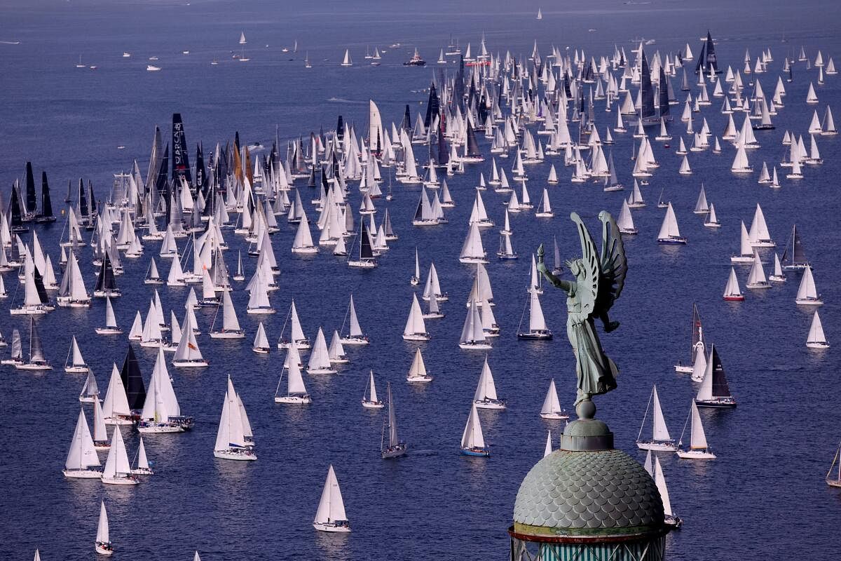 The Barcolana, the largest sailing regatta in the world - Trieste, Italy.