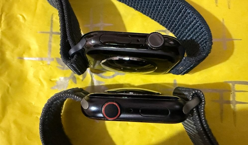 (Top) Apple Watch Series 10 and (bottom) Apple Watch Series 9.