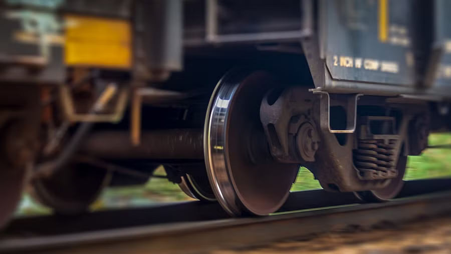 An image showing the wheels of a train. For representational purposes.