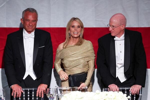 Robert F. Kennedy Jr. and Cheryl Hines attend the 79th annual Alfred E. Smith Memorial Foundation Dinner in New York City.