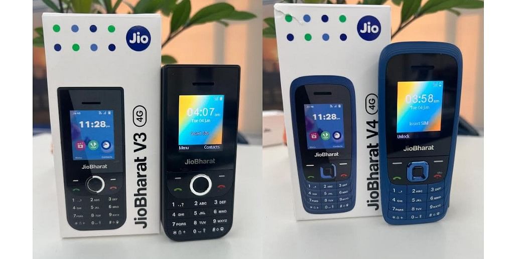 JioBharat V3 and V4 series feature phones.