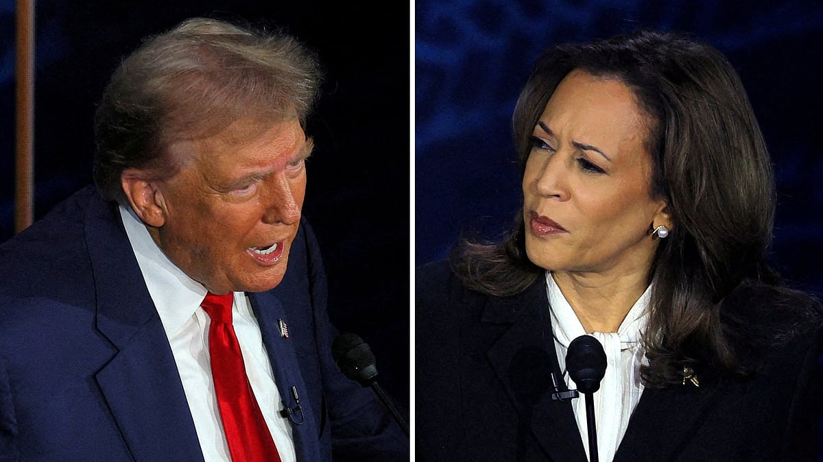 Harris, Trump in dead heat across swing states Opinion poll