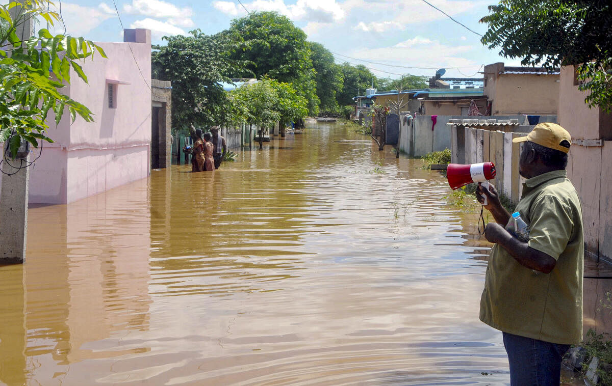 Flood in Anantpur.