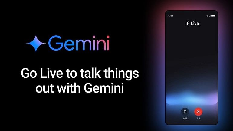 Gemini Live on OnePlus phone.