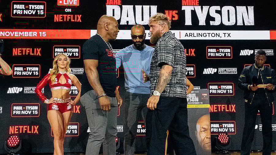 Tyson v paul actual fight time