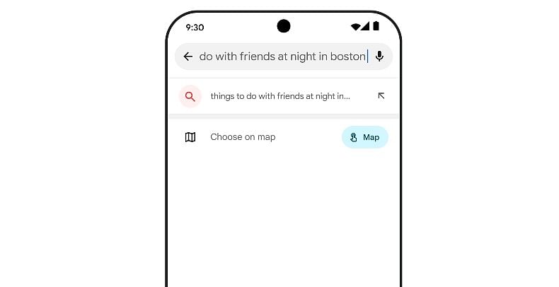 Gemini AI assistant on Google Maps can offer tips on planning a weekend trip.