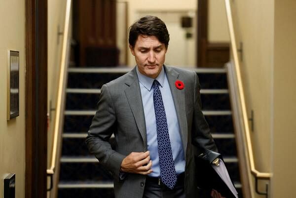 Canada's Prime Minister Justin Trudeau walks to Question Period on Parliament Hill in Ottawa