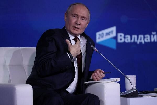 Russian President Vladimir Putin attends Valdai International Discussion Club in Sochi