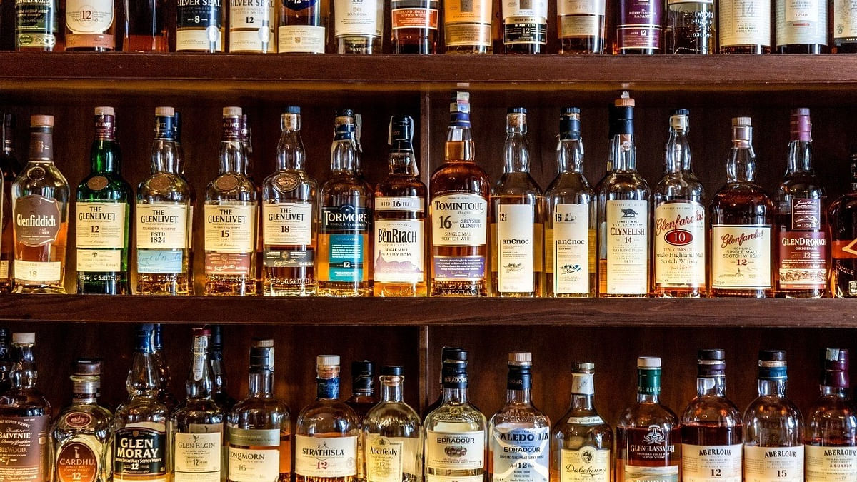 File image of alcohol bottles stored at a liquor shop. (Representative image)