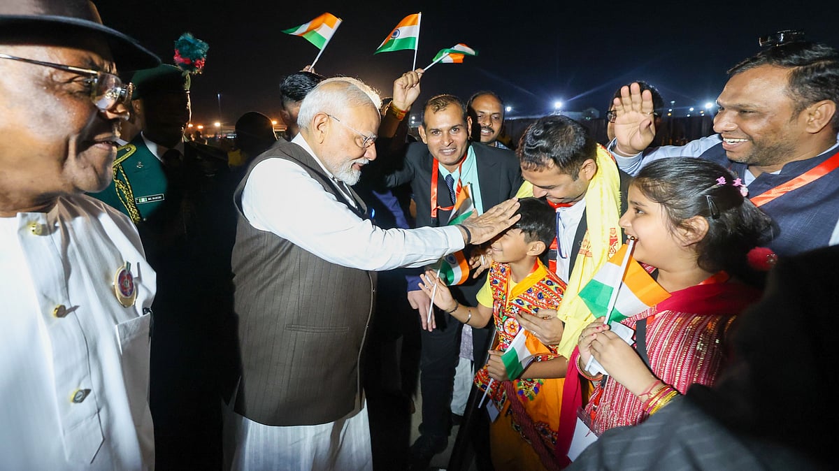 PM Modi arrives in Nigeria on first leg of three-nation visit