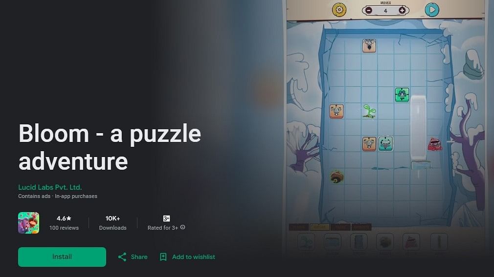 Bloom- a puzzle adventure on Google Play Store.