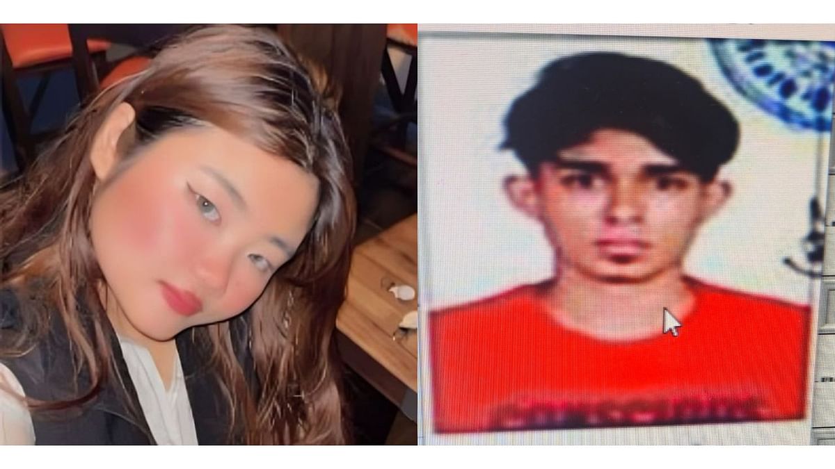 Maya Gogoi Deka (L) and suspect Aarav Hanoy.