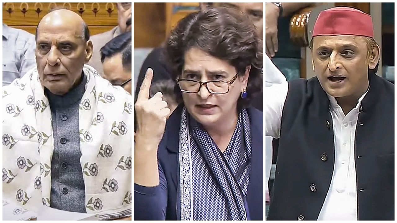 Constitution Debate In Lok Sabha Sees Rajnath's Barb, Priyanka's Debut ...