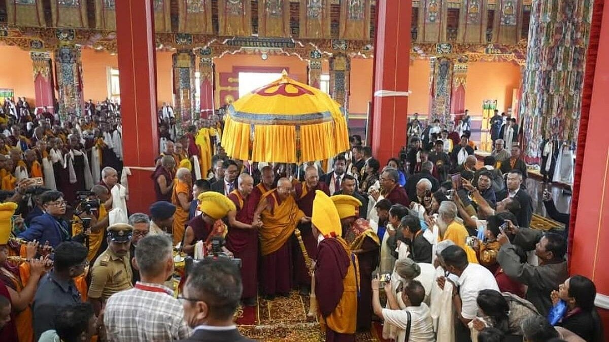 Karnataka: Spiritual leader Dalai Lama accorded rousing welcome at Tibetan settlement