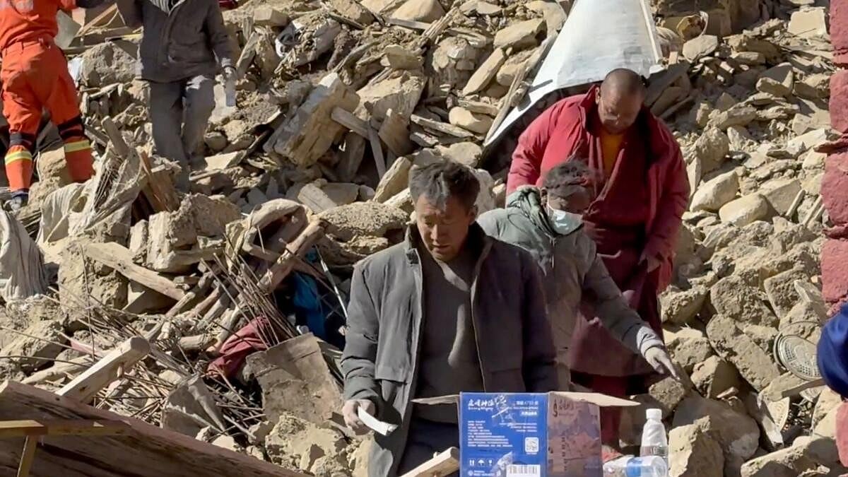 Rescuers battle cold, aftershocks to find survivors in Tibet as new tremor jolts nearby Qinghai