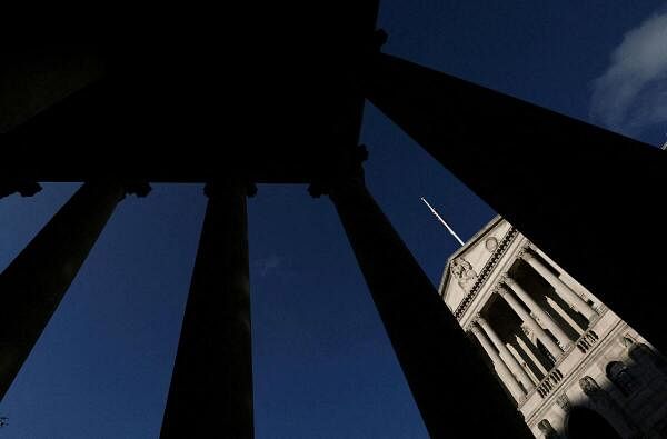 The Bank of England building is seen on the day of interest decisions in London, UK.