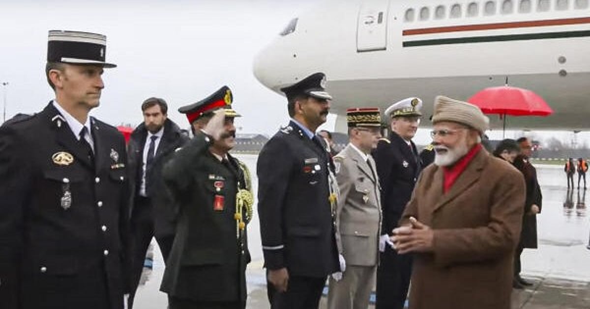 PM Modi arrives in France to attend AI summit, hold talks with Macron