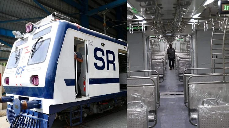 ICF unveils South India’s first AC EMU train