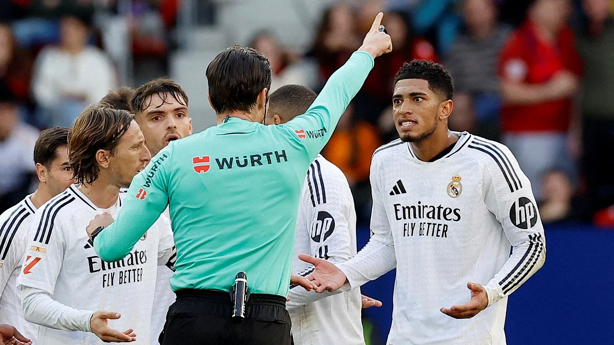 Referees sickened by abuse following Bellingham red card, says Spain football federation