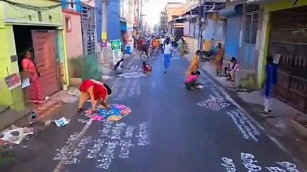 'English is enough for us': Rangoli protest against Hindi 'imposition' by Centre in Tamil Nadu