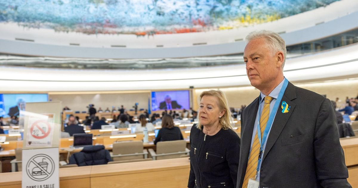 Dozens of delegates walk out of Russia's speech to UN rights council