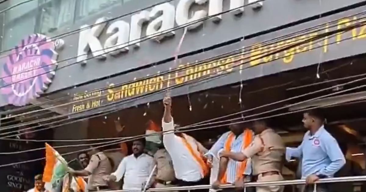 Hyderabad's Karachi Bakery Vandalised Amid India-Pakistan Tensions, BJP Activists Protest